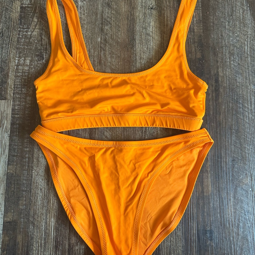 Vibrant Orange Bikini Set